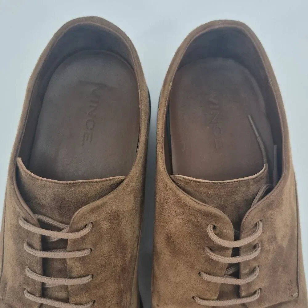 Vince Men's Davies Leather Suede Derby Shoes Size 11.5